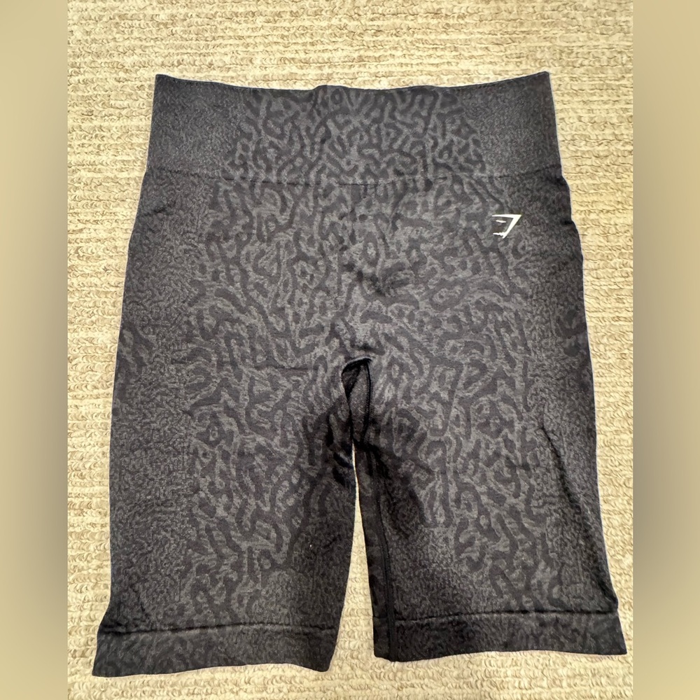 Gymshark Charcoal Patterned Women's Bike Shorts